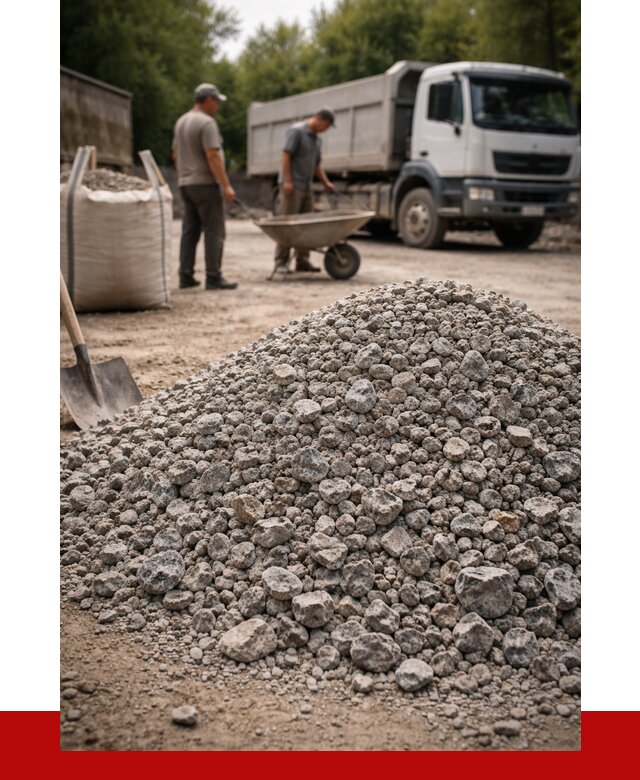 Гранитный щебень фракция 20-40 в Анапе от 3323 руб. ПРОНЕРУДНпа