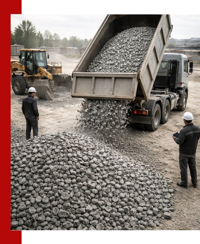 Доставка гранитного щебня фракции 20-40 в Анапе