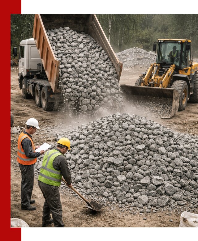 Гранитный щебень фракция 70-150 доставка в Анапе