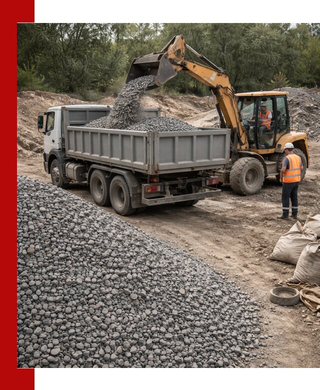 Доставка гравийного щебня в Анапе оптом и в розницу
