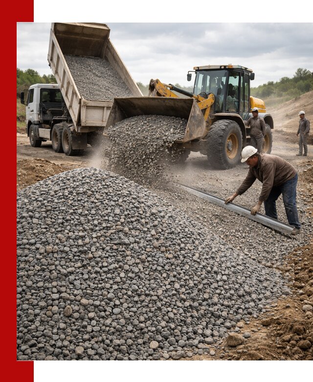 Гравийный щебень фракция 5-20 с доставкой в Анапе