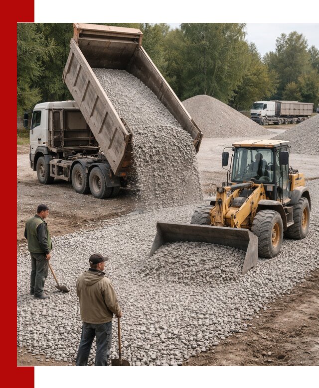 Купить гравийный щебень фракция 20-40 в Анапе с доставкой