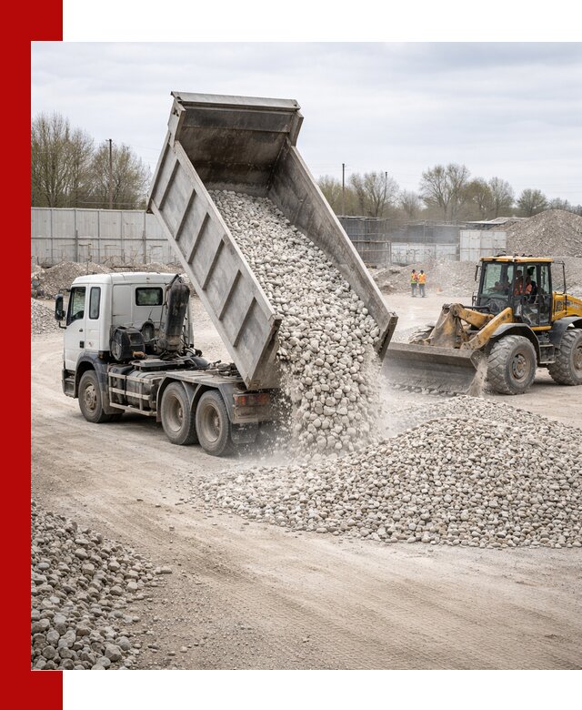 Доставка и продажа известнякового щебня в Анапе