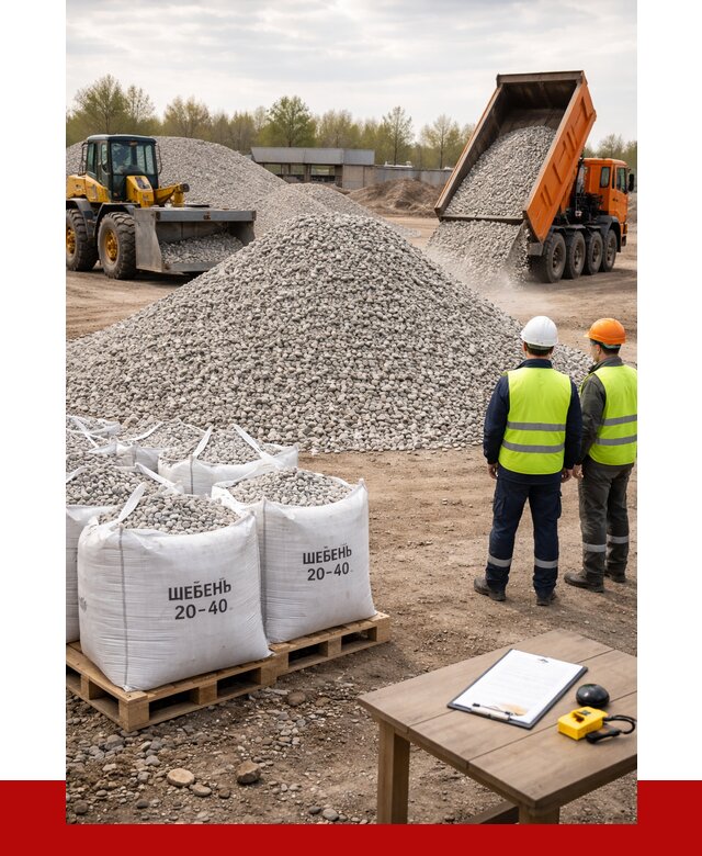 Известняковый щебень 20-40 в Анапе от 2181 р. ПРОНЕРУДНпа