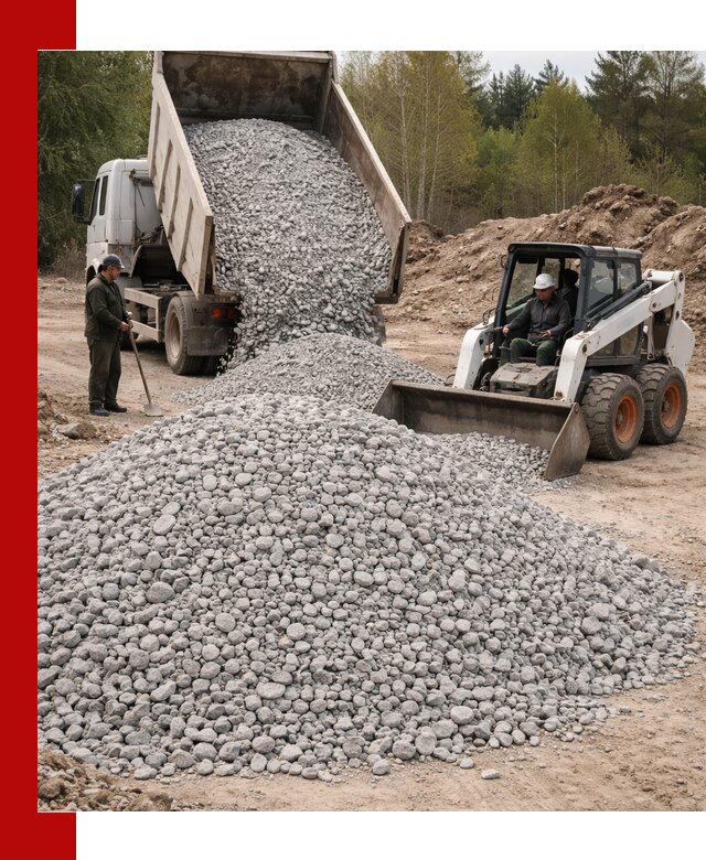 Доставка доломитового щебня в Анапе напрямую от карьера