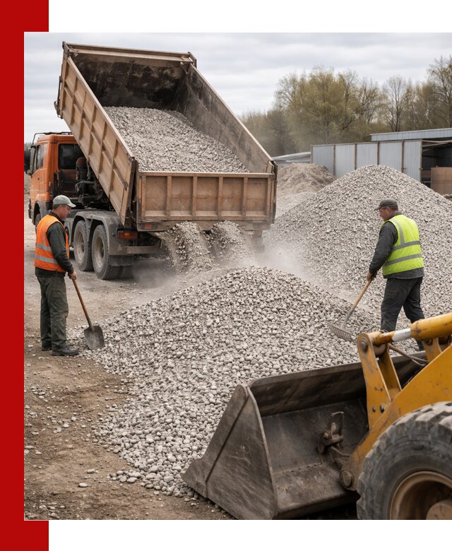 Доломитовый щебень фракции 5-20 с доставкой в Анапе