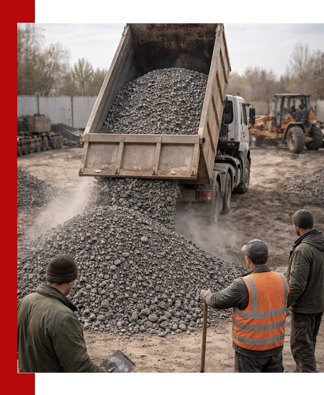 Доставка шлакового щебня в удобные сроки по выгодной цене в Анапе