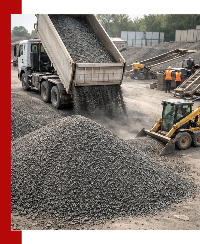 Вторичный щебень фракция 0–5 с доставкой в Анапе