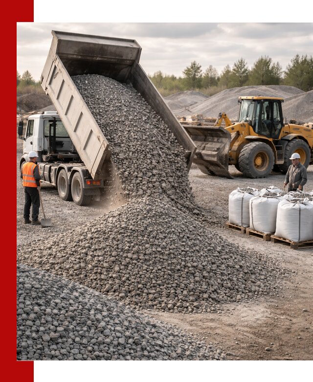 Бетонный щебень фракция 5–20 с доставкой в Анапе