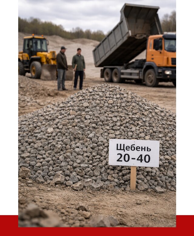 Бетонный щебень фракция 20-40 в Анапе от 2544 р. | ПРОНЕРУДНпа