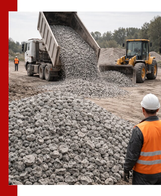 Доставка бетонного щебня фракции 20-40 в Анапе