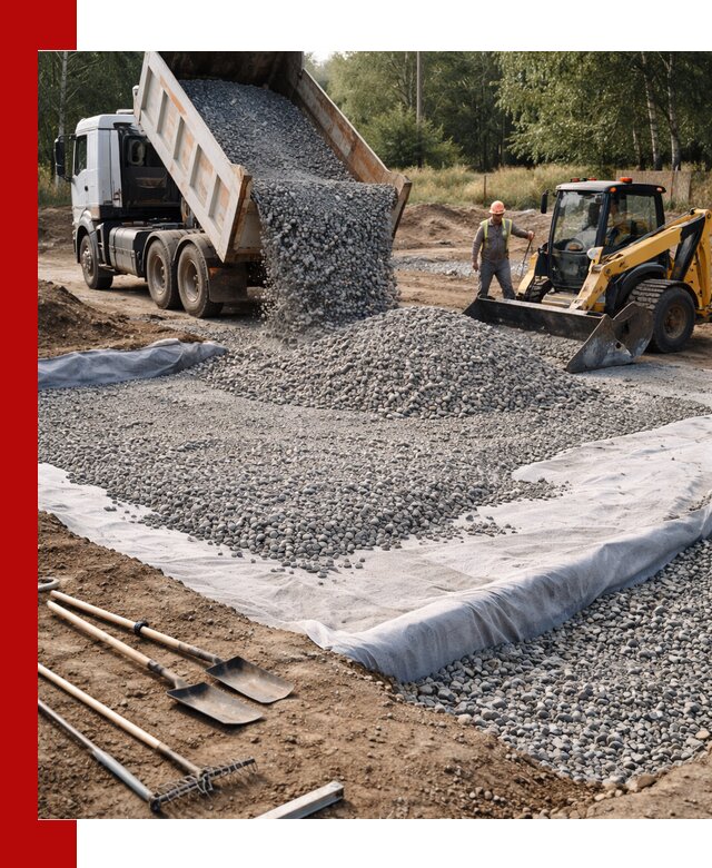 Щебень для фундамента с доставкой в Анапе