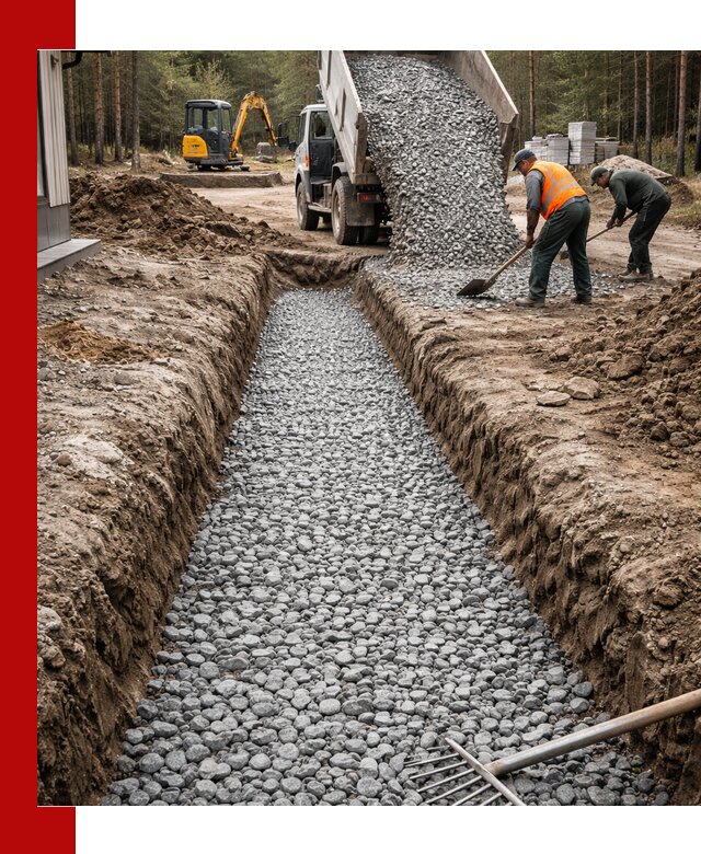 Щебень для дренажа с доставкой в Анапе высокого качества