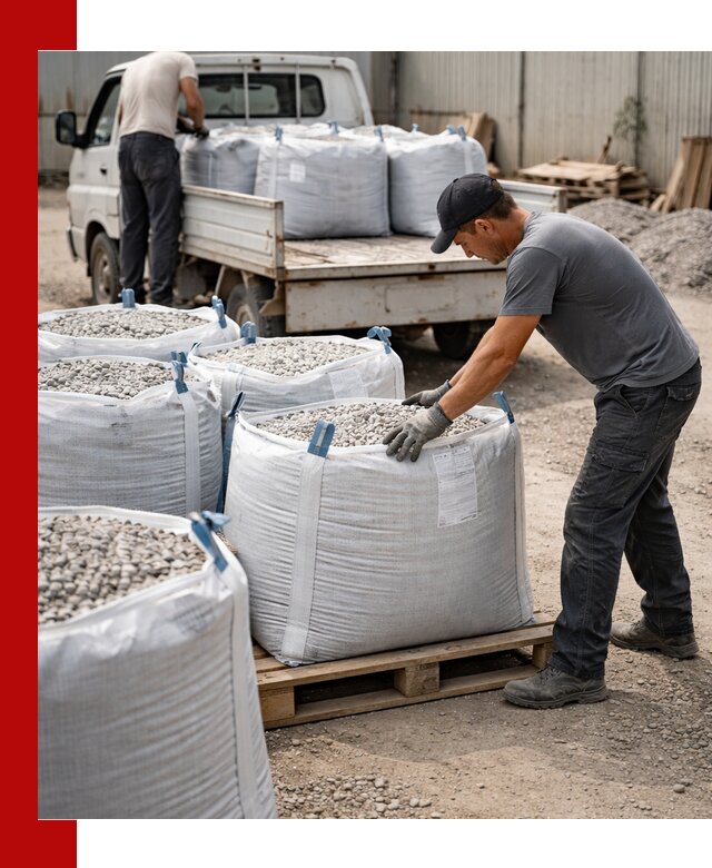 Доставка щебня в мешках по выгодным ценам в Анапе