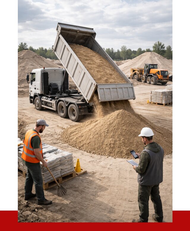 Карьерный песок с доставкой в Анапе от 3738 р. ПРОНЕРУДНпа