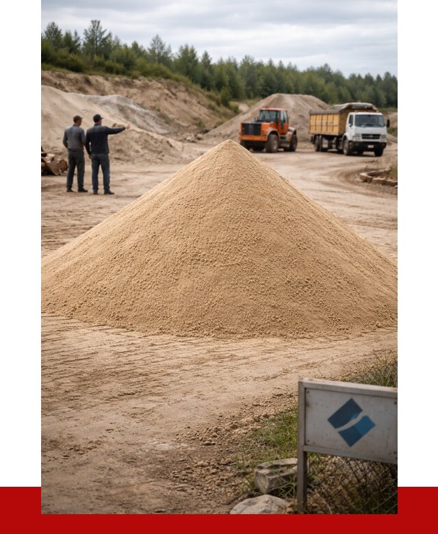 Карьерный песок навалом в Анапе от 1869 р. | ПРОНЕРУДНпа