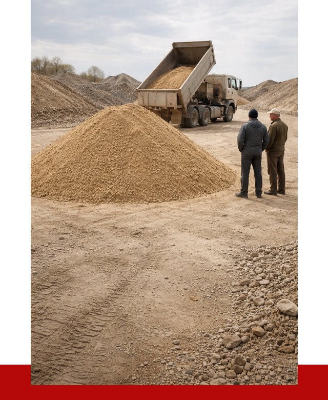 Карьерный песок крупнозернистый в Анапе от 8826 р | ПРОНЕРУДНпа