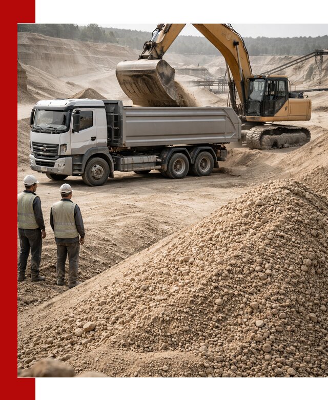 Карьерный крупнозернистый песок с доставкой в Анапе