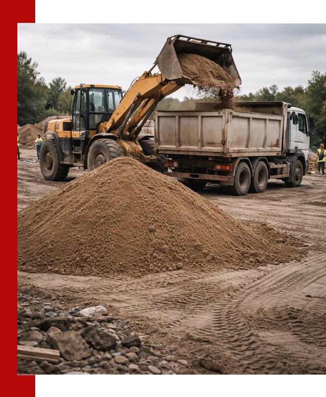 Доставка речного песка навалом в Анапе быстро и выгодно
