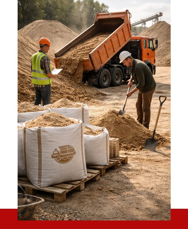 Строительный песок в Анапе от 2284 р. с доставкой, ПРОНЕРУДНпа