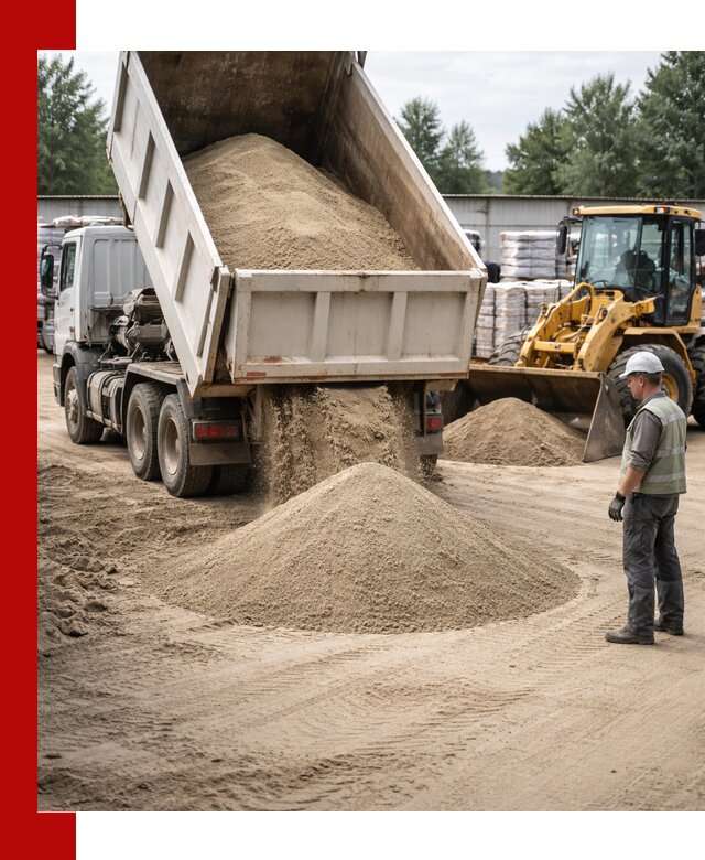 Поставка и доставка песка для бетона в Анапе