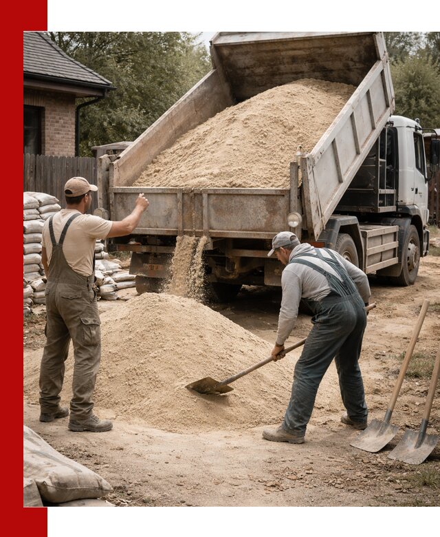 Песок для штукатурки с доставкой в Анапе качественный и чистый