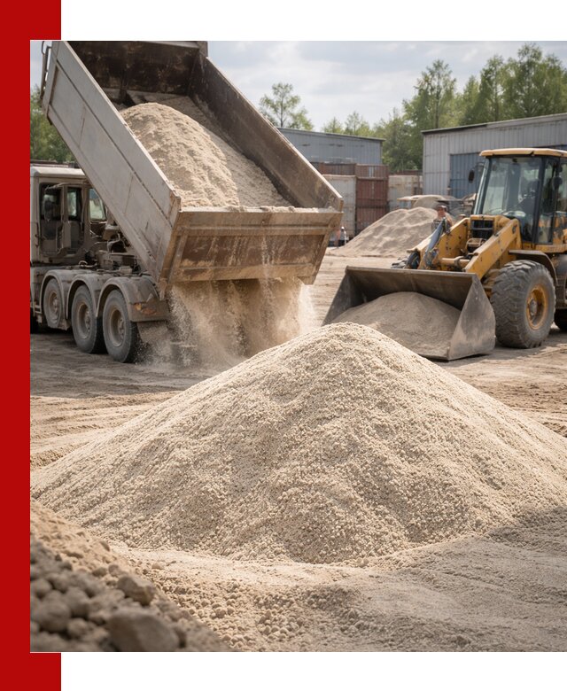 Кварцевый песок с доставкой в Анапе для строительных работ