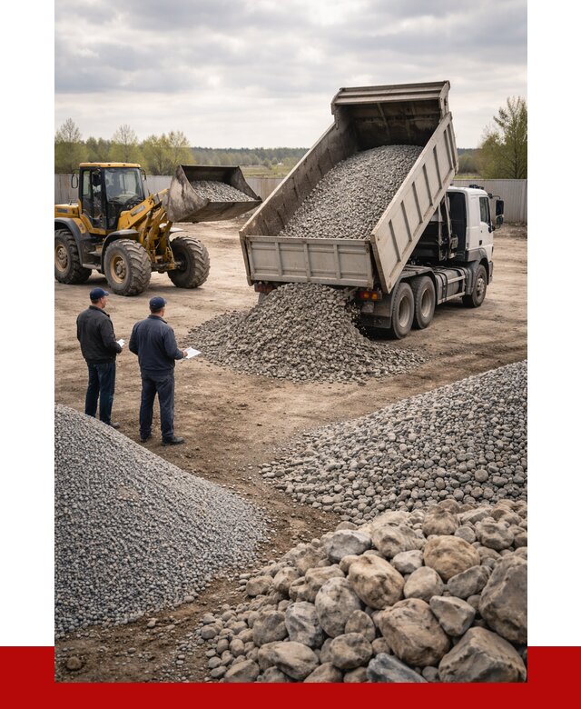 Гравий и камень с доставкой в Анапе от 4361 р. - ПРОНЕРУДНпа