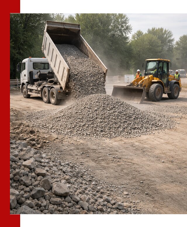 Гравий фракция 5–20 доставка в Анапе оптом и в розницу