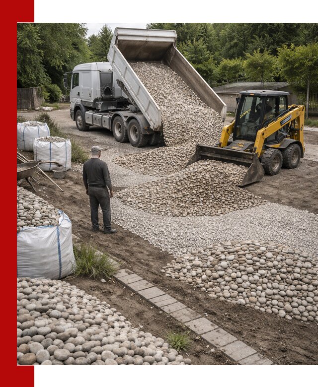 Доставка морской гальки оптом и в розницу в Анапе