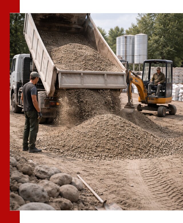 Доставка ПГС С3 в Анапе самосвалами и миксерами