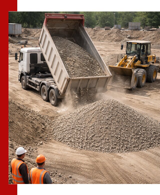 Щебень с песком (ЩГПС С2) с доставкой в Анапе