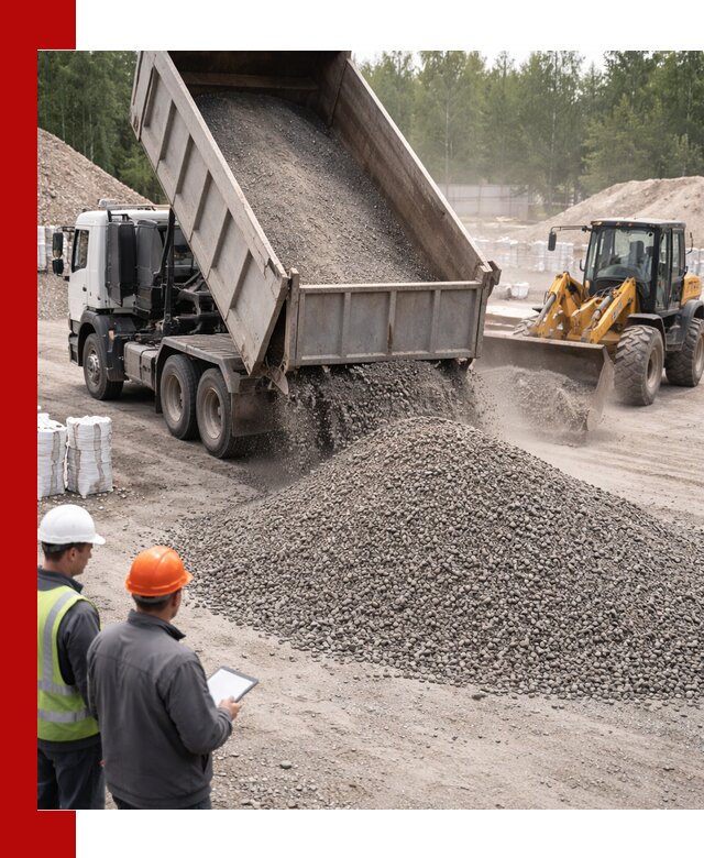 Доставка и продажа гранитного отсева 0-10 в Анапе