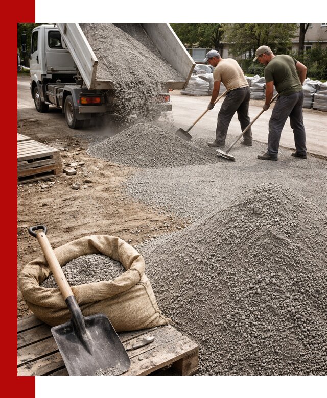 Отсев для тротуарной плитки в Анапе — доставка и укладка