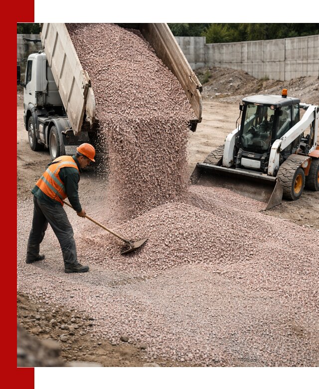 Крошка розовый гранит с доставкой в Анапе от производителя