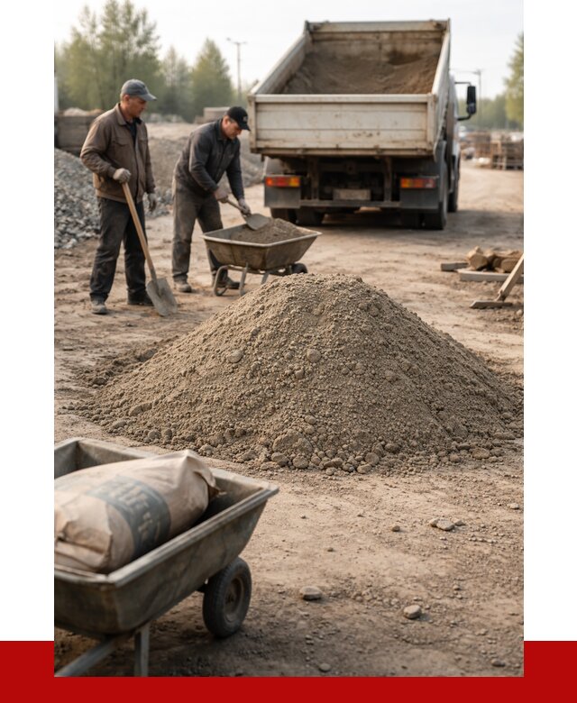 Цементно-песчаная смесь М150 в Анапе от 4880 р. | ПРОНЕРУДНпа