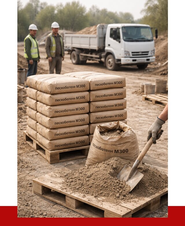 Пескобетон М300 в Анапе с доставкой от 4829 р. за куб | ПРОНЕРУДНпа