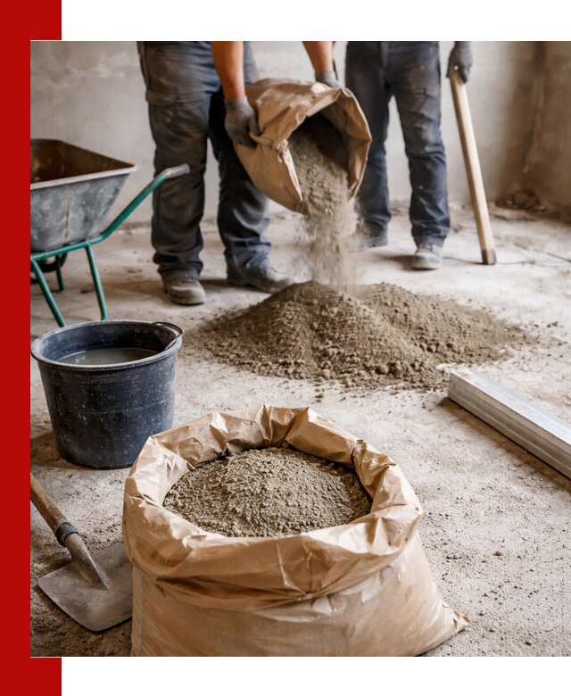 Доставка сухой смеси для стяжки в Анапе