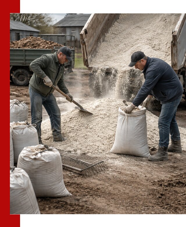 Доставка извести пушонки в Анапе оптом и мелким оптом