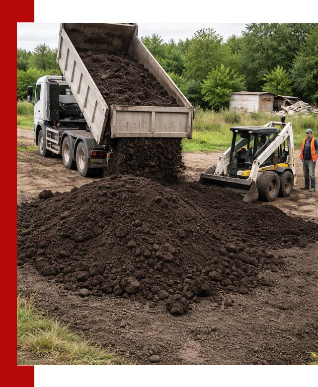 Поставка плодородной земли с доставкой самосвалом в Анапе