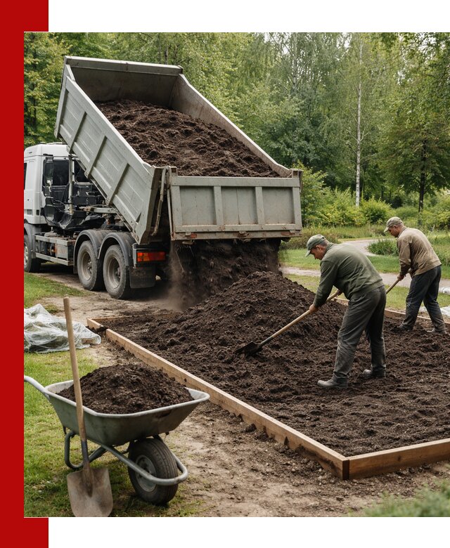 Доставка грунта для озеленения и благоустройства в Анапе
