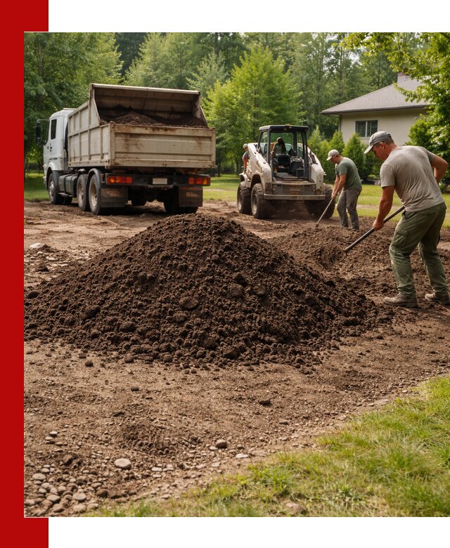 Доставка и укладка грунта для газона в Анапе