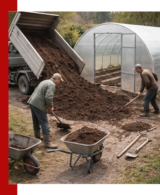 Грунт для теплицы с доставкой в Анапе — плодородный субстрат под растения