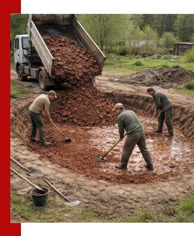 Купить качественную глину для пруда в Анапе