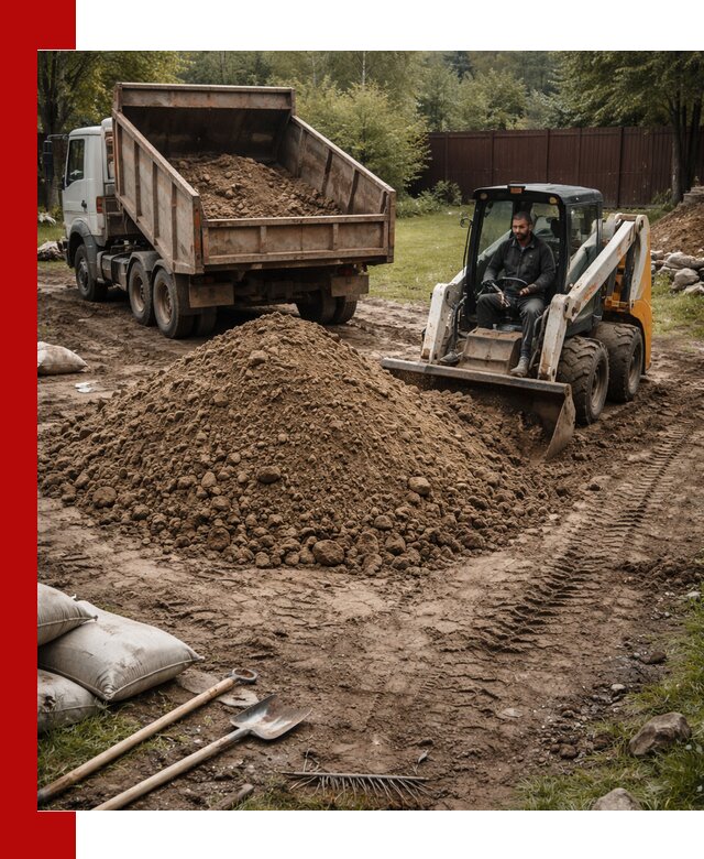 Суглинок для планировки участков в Анапе с доставкой и выгрузкой