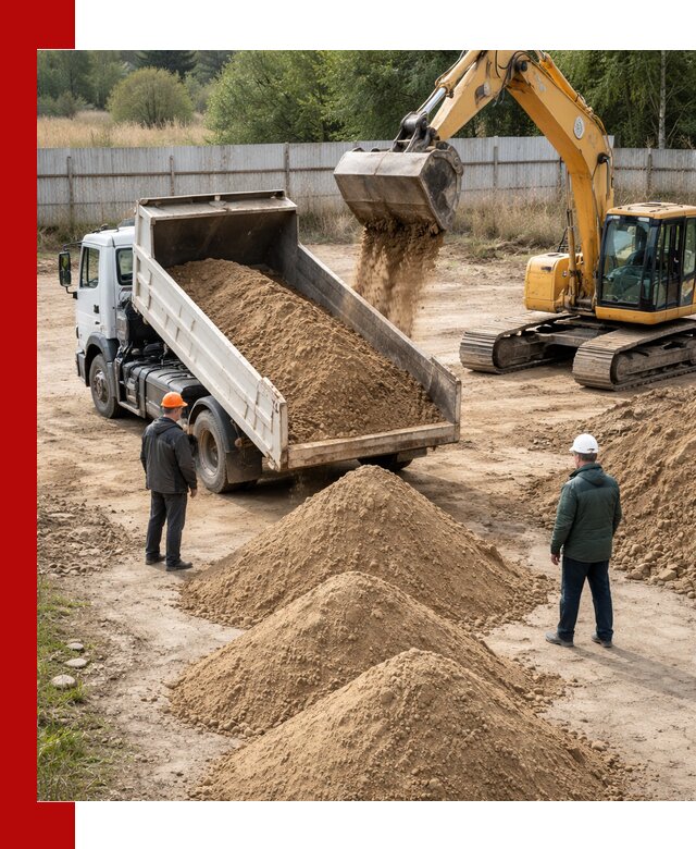 Доставка супеси вагонными и автопартиями в Анапе