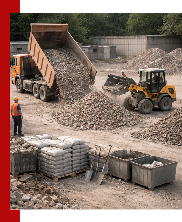 Вторичные материалы для отсыпки в Анапе — поставка и доставка