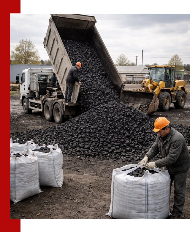 Доставка каменного угля в Анапе оптом и в розницу