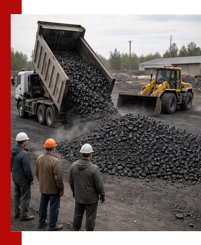 Доставка угля антрацита в Анапе с самосвалами и погрузкой