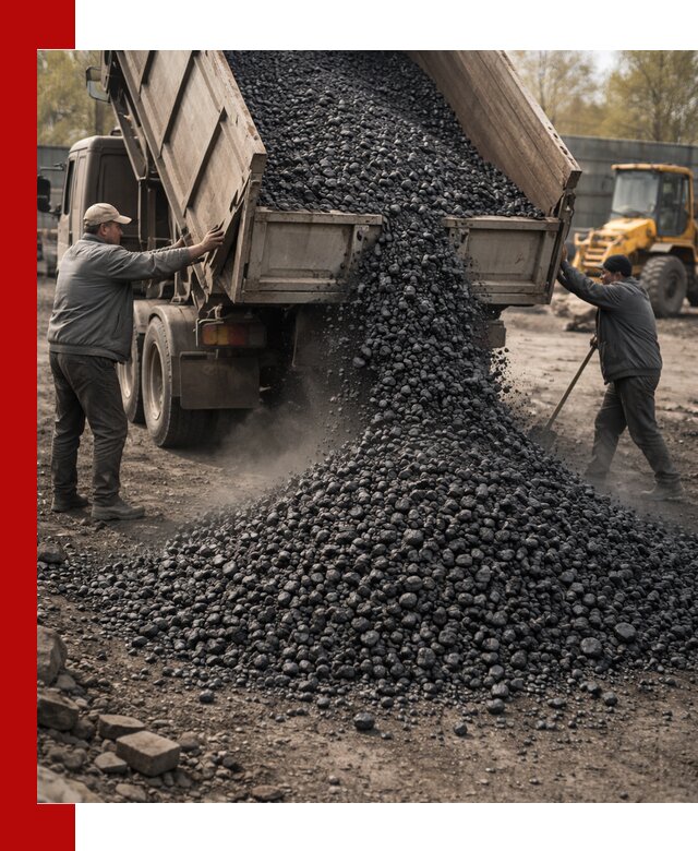 Доставка угля семечка самосвалами в Анапе